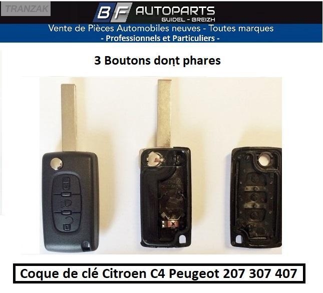 Coque de clé Citroën Peugeot NEUVE Bretagne Morbihan - Accessoires / Pièces  autos avec Tranzak